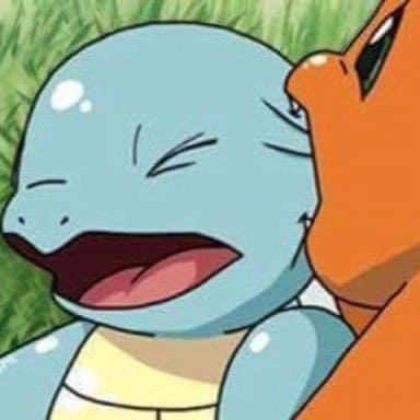 dois pokemons, um mordendo o outro